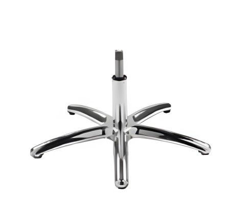 Base Alu c/Amort. Cromado - Accesorios